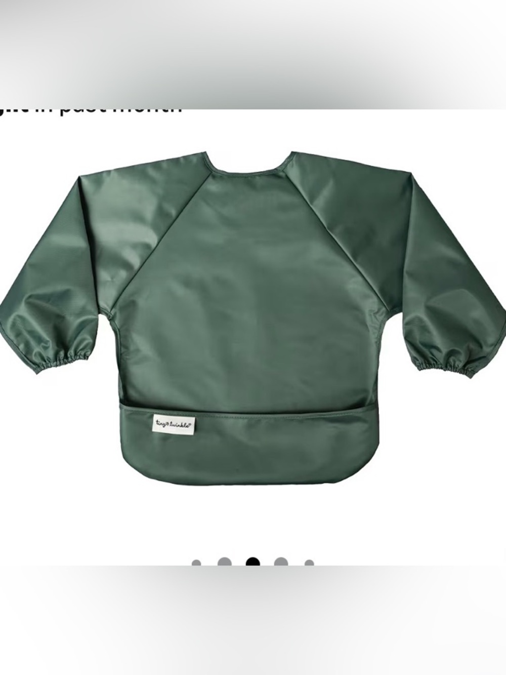 Long-Sleeve Kids Bib with Pocket